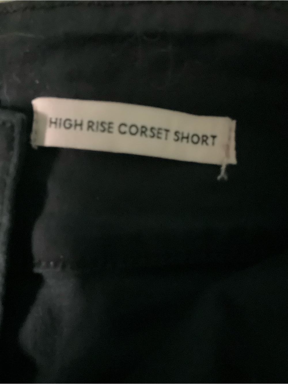 Women's High-Waist Black Denim Shorts - Picture 4 of 5